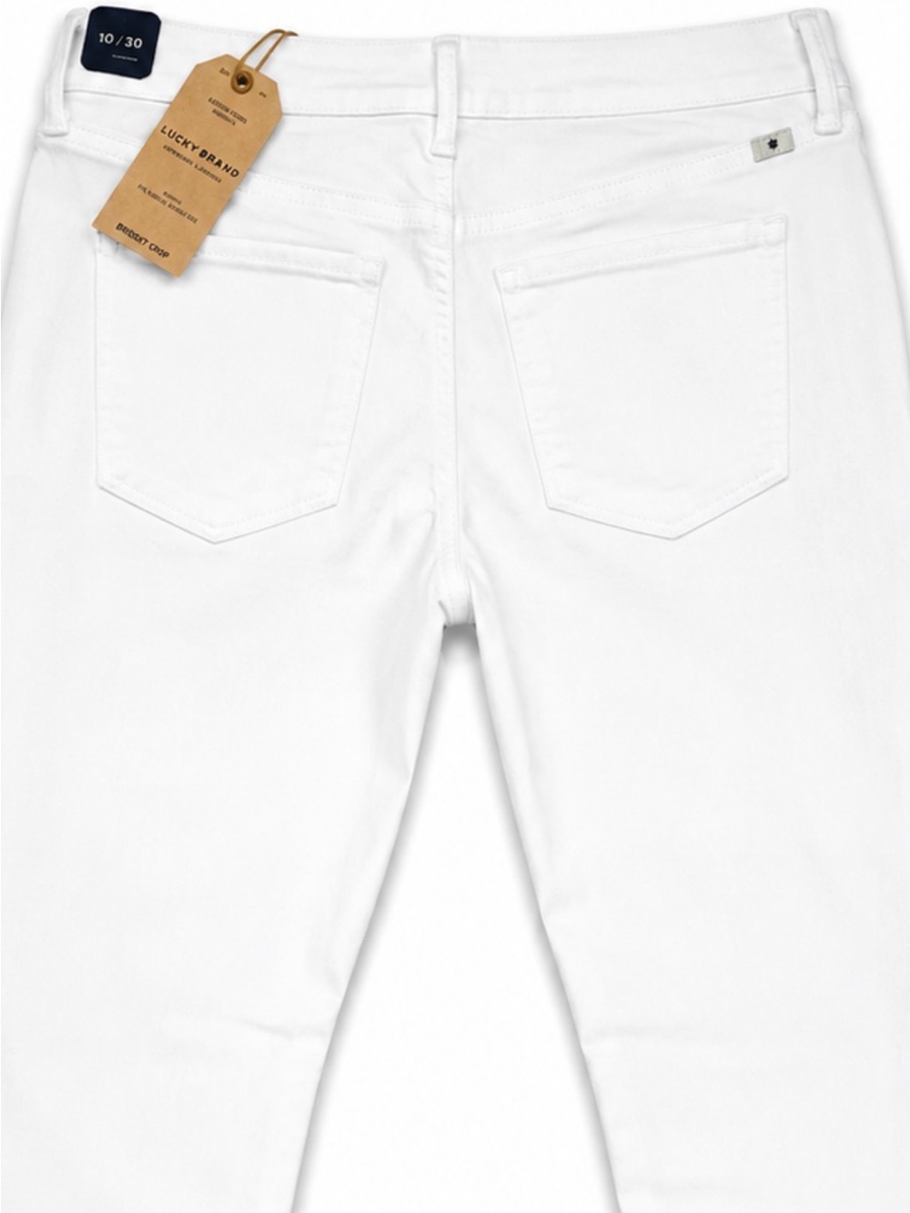 NWT Lucky Brand Women’s Slim White Skinny Jeans Brooke Crop